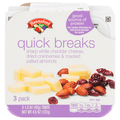 Hannaford Quick Breaks White Cheddar Cheese Cranberries & Almonds - 3 ct