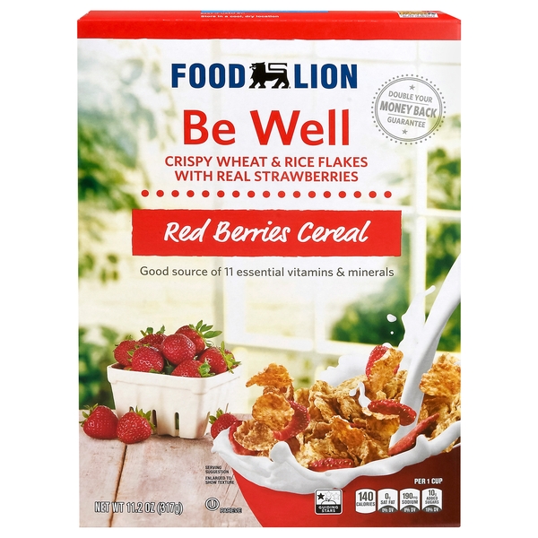 Food Lion Be Well Red Berries Cereal with Strawberries