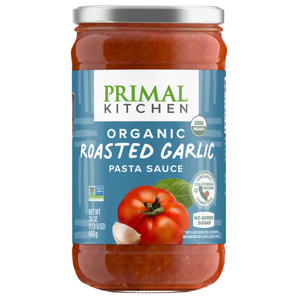 Primal Kitchen Roasted Garlic Marinara Pasta Sauce Made with Avocado Oil