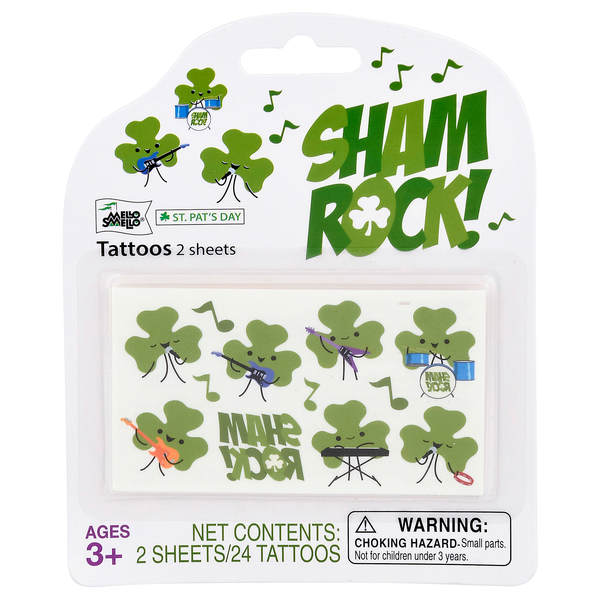 Mello Smello St. Patrick's Day Sham Rock! Tattoos Ages 3+