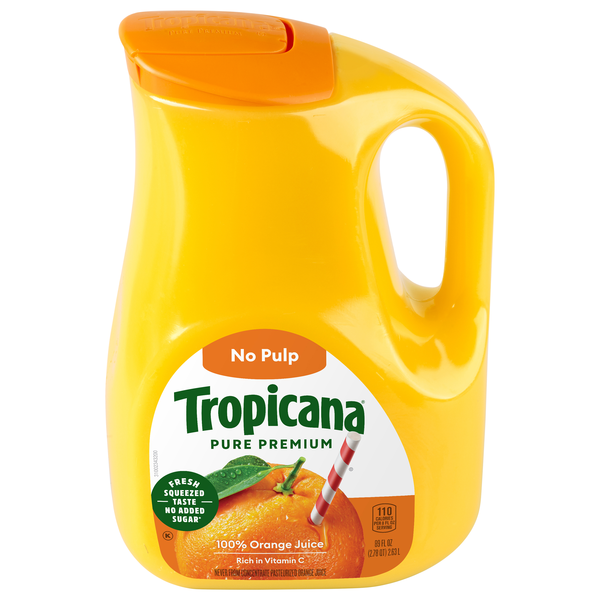 Tropicana Pure Premium Original No Pulp 100% Pure Orange Juice