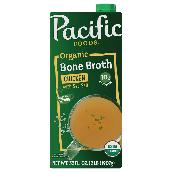 Pacific Foods Organic Chicken Bone Broth with Sea Salt