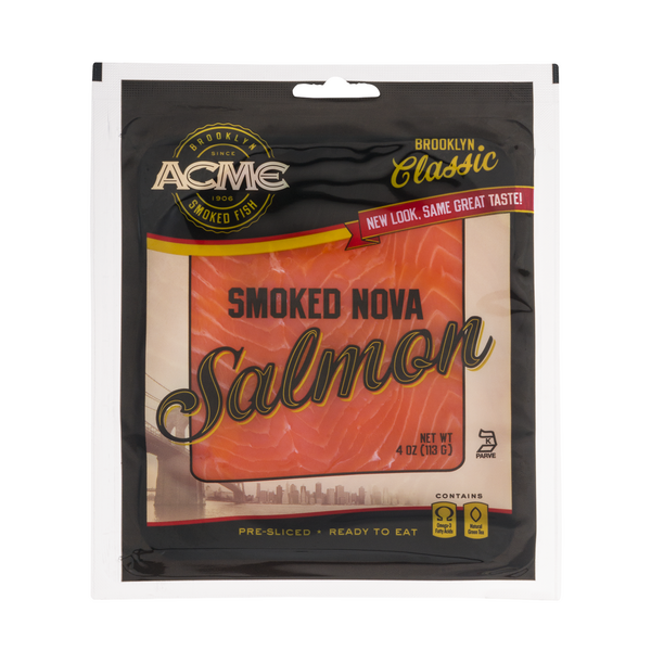 Save on Acme Smoked Fish Nova Smoked Salmon Ready To Eat & PreSliced Order Online Delivery