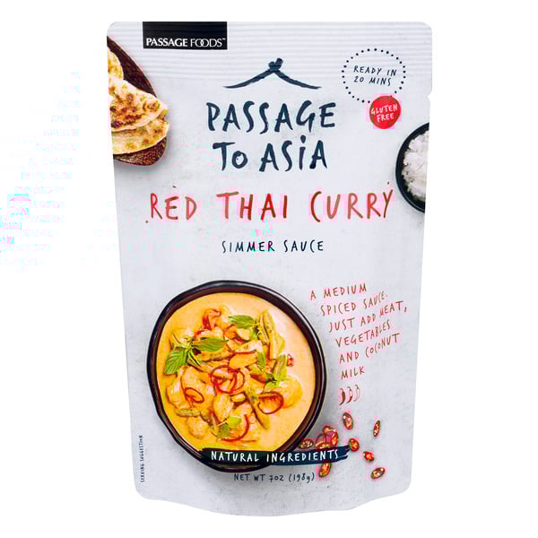 Passage To Asia Medium Red Thai Curry Simmer Sauce