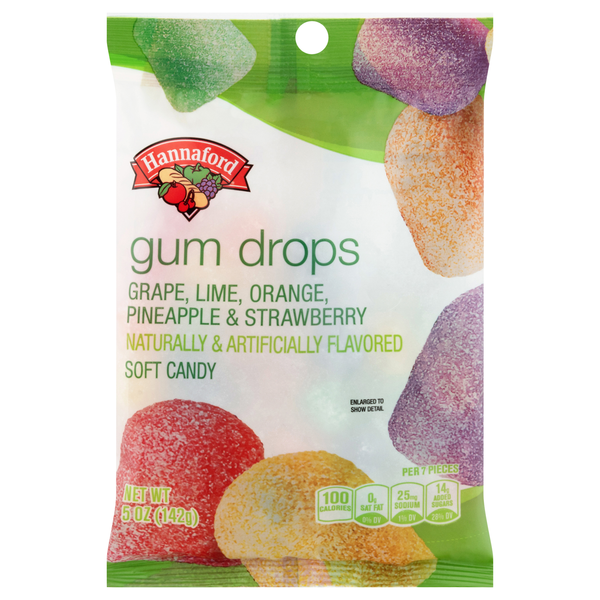 Hannaford Gum Drops Soft Chewy Candy