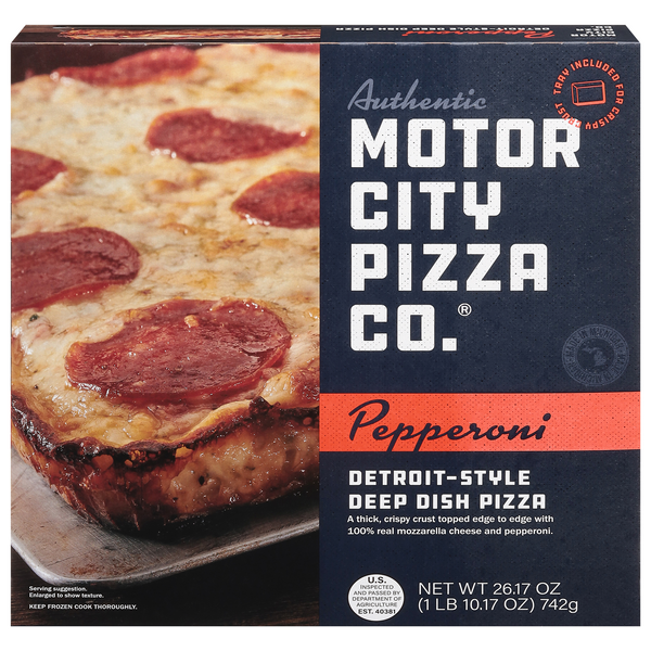 Save on Motor City Pizza Co. Detroit Style Deep Dish Pan Pizza