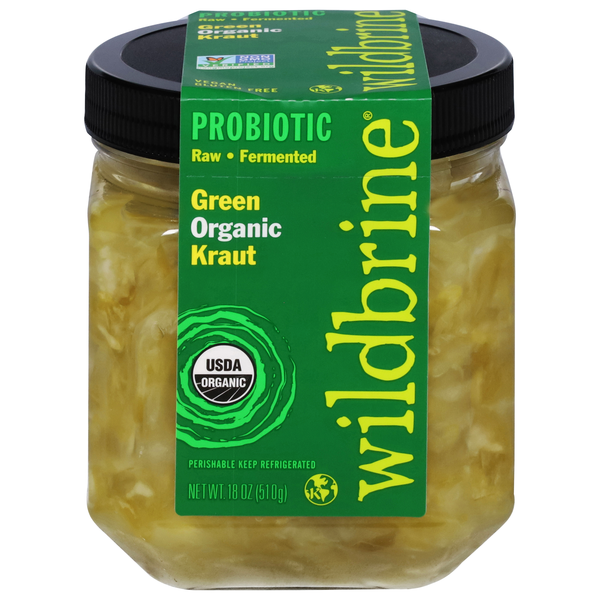 Wildbrine Organic Probiotic Green Kraut Refrigerated