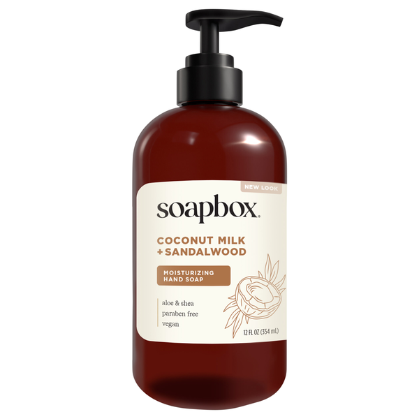Soapbox Deep Moisture Coconut Milk & Sandalwood Liquid Hand Soap