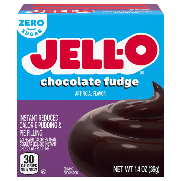 Jell-O Zero Sugar Chocolate Fudge Instant Pudding & Pie Filling