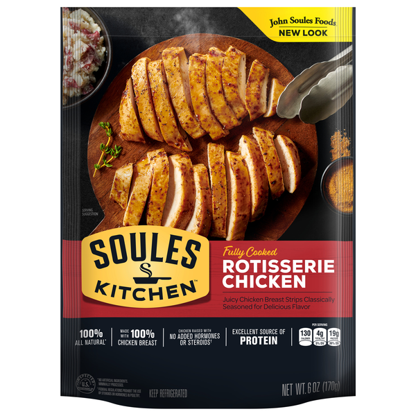 Soules Kitchen Rotisserie Seasoned Chicken Breast Strips Refrigerated