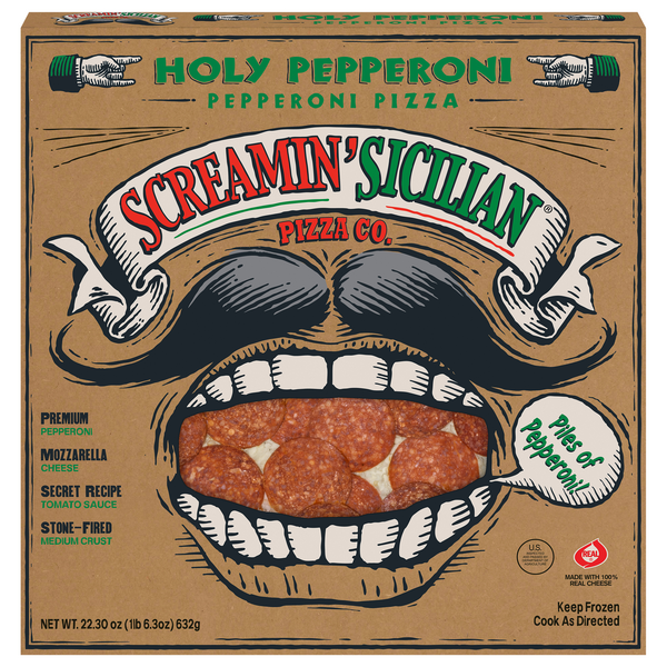 Screamin' Sicilian Stone-Fired Holy Pepperoni Pizza Frozen