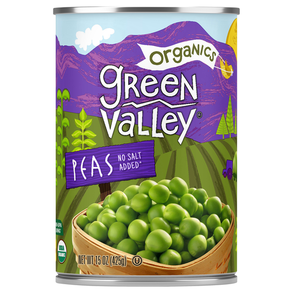 Green Valley Organics No Salt Added Peas