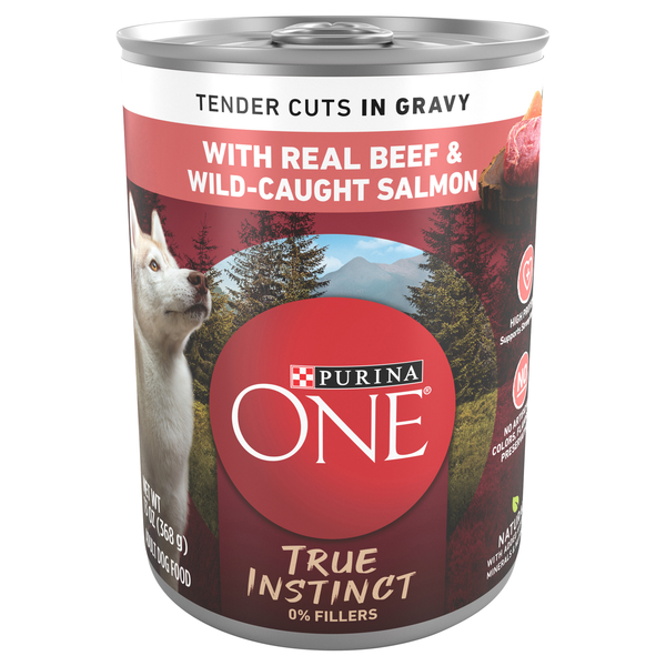 Purina ONE True Instinct Tender Cuts Beef & Salmon Adult Wet Dog Food
