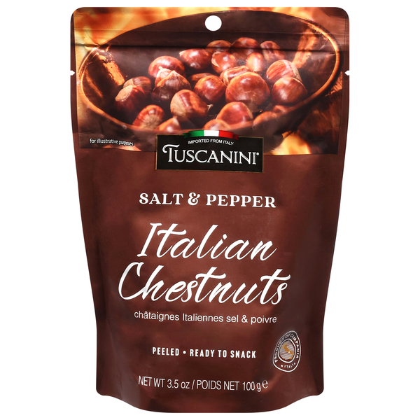 Tuscanini Peeled Italian Salt & Pepper Chestnuts