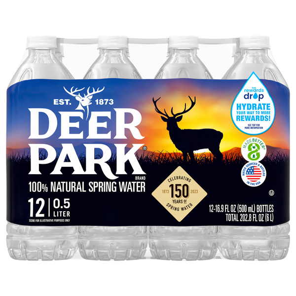 Deer Park 100% Natural Spring Water - 12 pk