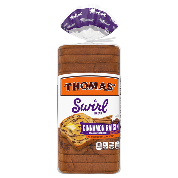 Thomas' Swirl Cinnamon Raisin Sliced Bread
