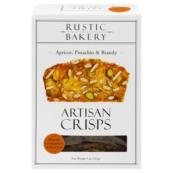Rustic Bakery Organic Apricot Pistachio & Brandy Artisan Crisps Crackers