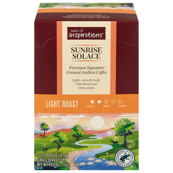 Taste of Inspirations Sunrise Solace Light Roast Coffee Single Serve Cups