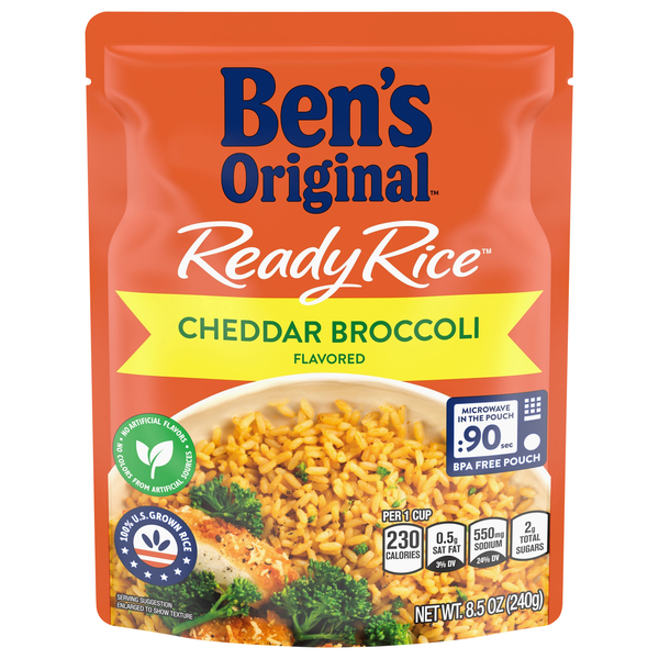 Ben's Original 90 Second Microwave Ready Rice Cheddar Broccoli Flavored