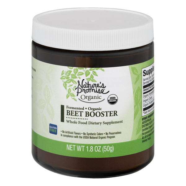 Save on Nature's Promise Organic Whole Food Fermented Beet Booster