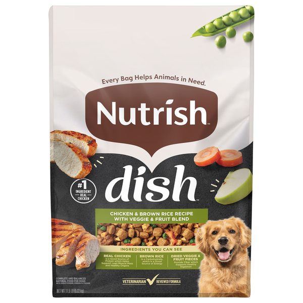 Rachael Ray Nutrish Dish Chicken & Brown Rice Recipe Dry Dog Food