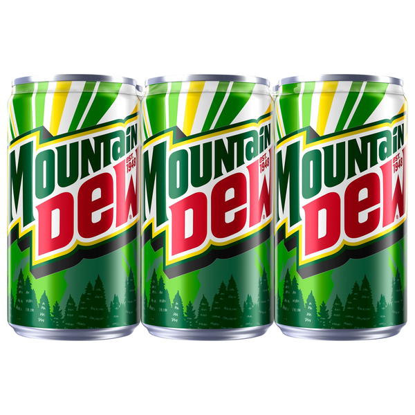 Mtn Dew Original Soda Mini - 6 pk