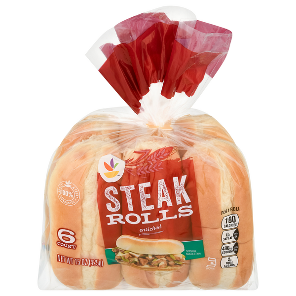 Giant Steak Rolls - 6 ct