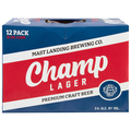 Mast Landing Brewing Co. Champ Lager Beer - 12 pk