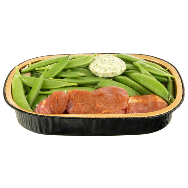 Hannaford Pork Snap Peas & Rice Meal Kit