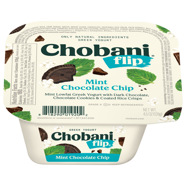 Chobani Flip Low Fat Mint Chocolate Chip Greek Yogurt Cup