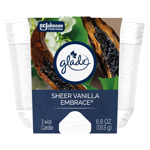 Glade Alluring Sheer Vanilla Embrace 3-Wick Candle
