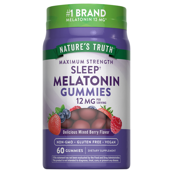 Save on Nature&rsquo;s Truth Melatonin 12 mg Gummies Mixed Berry Flavor 