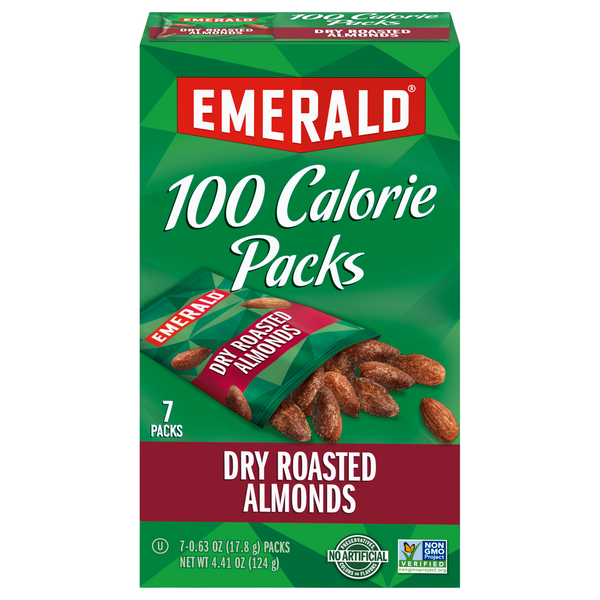 Emerald 100 Calorie Packs Dry Roasted Almonds - 7 ct