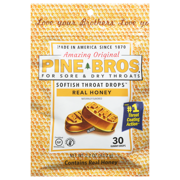 Save on Pine Bros. Softish Throat Drops Real Honey Order Online