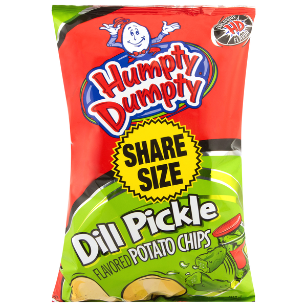 Humpty Dumpty Dill Pickle Potato Chips Share Size