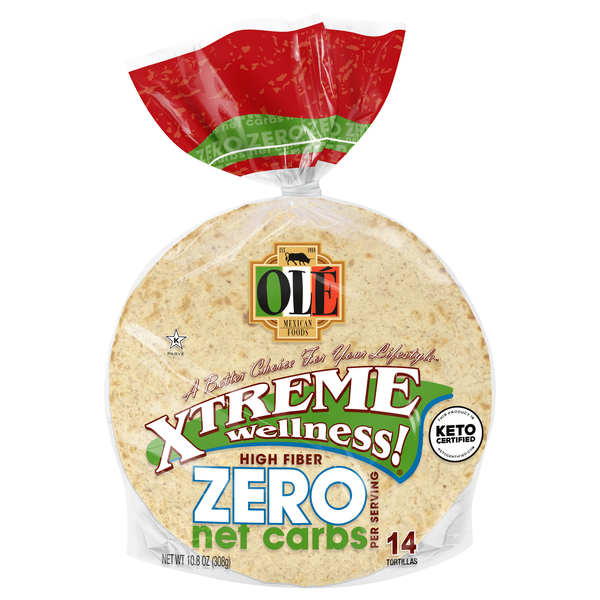 Ole Xtreme Wellness! Zero Keto High Street Taco Tortillas 4.5 Inch - 14 ct