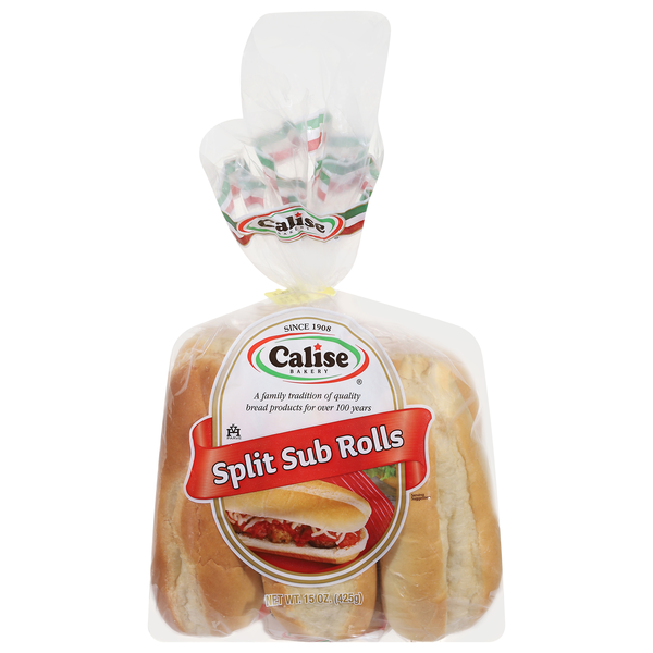 Calise Bakery Split Sub Rolls - 6 ct