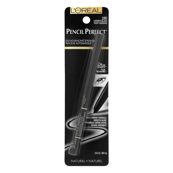 L'Oreal Pencil Perfect Self-Advancing Eyeliner Carbon Black 190