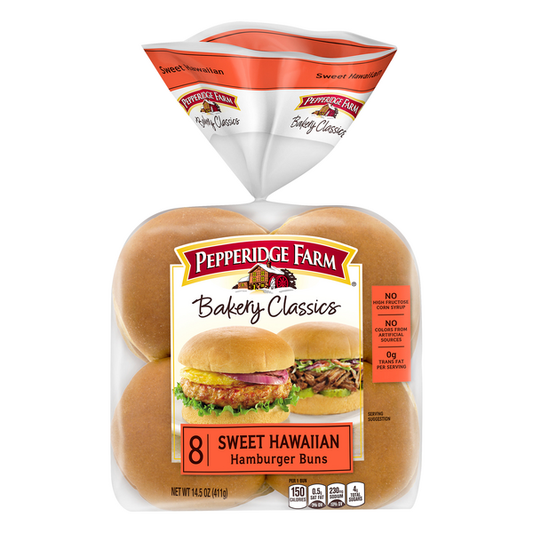 Save on Pepperidge Farm Bakery Classics Sweet Hawaiian Hamburger Buns