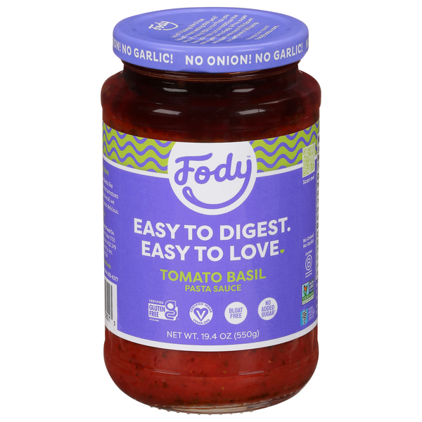 Save on Fody Top Notch Tomato Basil Pasta Sauce Gluten Free Order