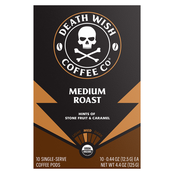 Save on Death Wish Medium Roast Single Serve Coffee Pods Order Online