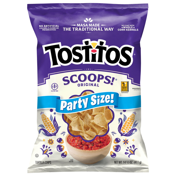 Tostitos Scoops! Gluten Free Original Tortilla Chips Party Size