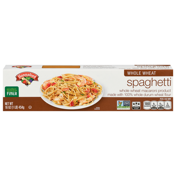 Hannaford Whole Grain Whole Wheat Spaghetti Pasta