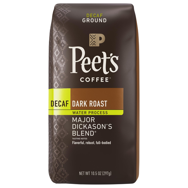 Peet's Decaf Major Dickason's Blend Dark Roast Ground Coffee