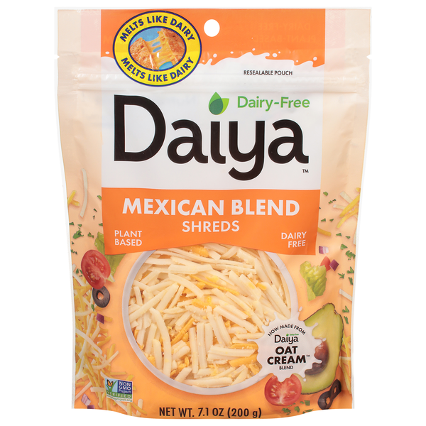 Daiya Dairy Free Plant-Based Vegan Shredded Mexican Blend