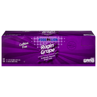 Food Lion Ragin' Grape Soda Caffeine Free - 12 pk