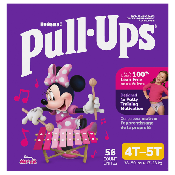 Pull-Ups Girls 4T-5T Training Pants 38-50 lb