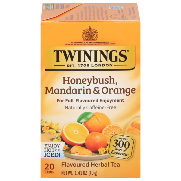 Save on Twinings of London Honeybush & Orange Herbal Tea Bags Caffeine