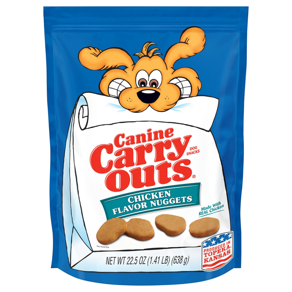 Canine Carry Outs Chicken Flavor Nuggets Dog Treat Snacks