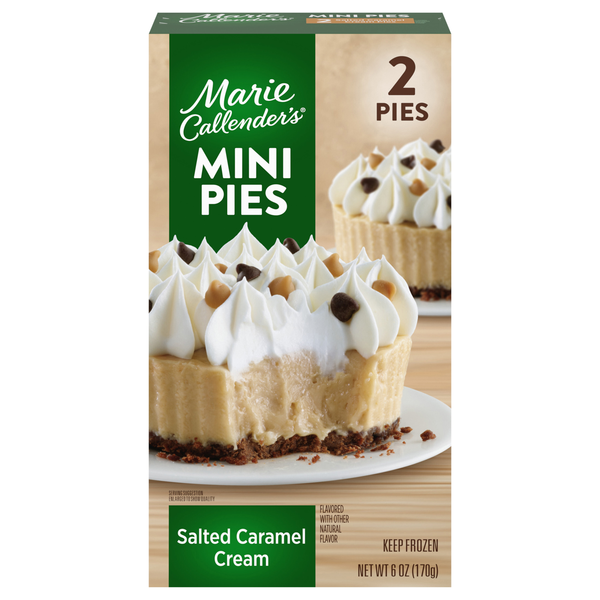 Marie Callender's Mini Salted Caramel Cream Pies - 2 ct Frozen